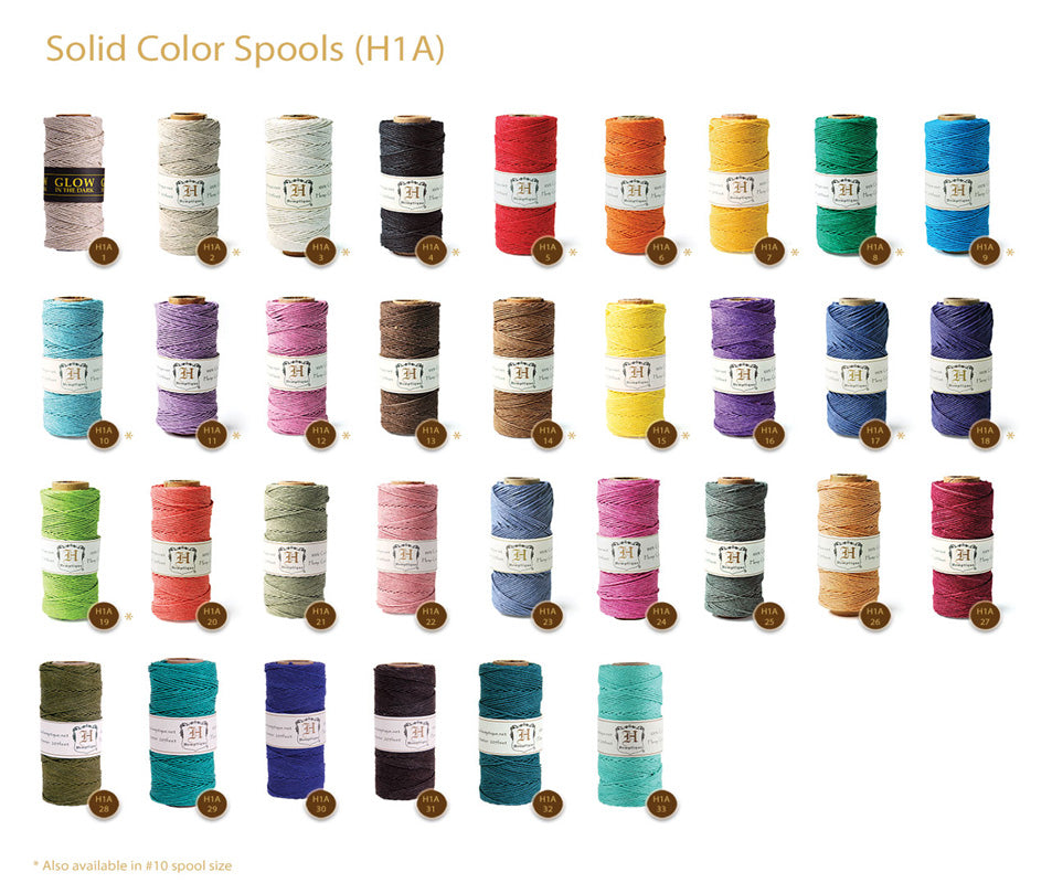 Hemptique Hanfband Rolle 62,5 m Länge in 37 Farben (Grundpreis: 0,126 €-m)